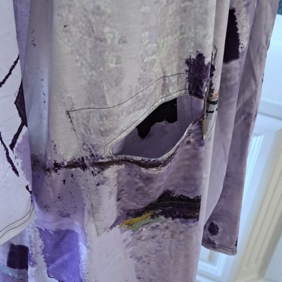 3 Potato Open Cardigan - Colors: Lavenders, Greens, Browns - Size: XL - Picture 6 of 6